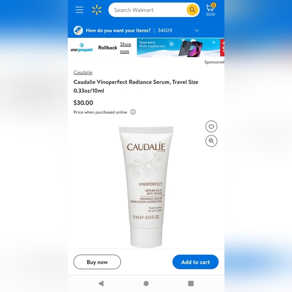 Caudalie Vinoperfect Radiance Serum 10ml NWT - Picture 5 of 9